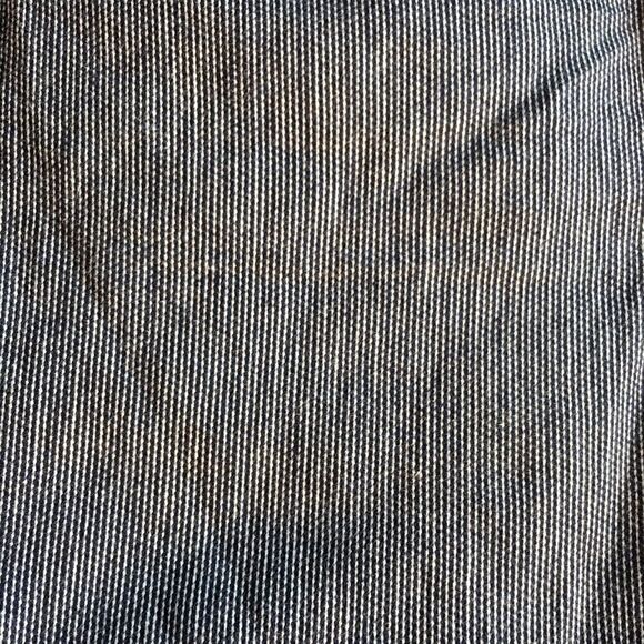 BLUE PINSTRIPE Jean w Distressed Hem! - Picture 13 of 14